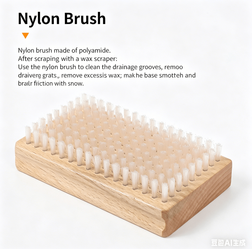 Ski Snowboard Waxing Brush